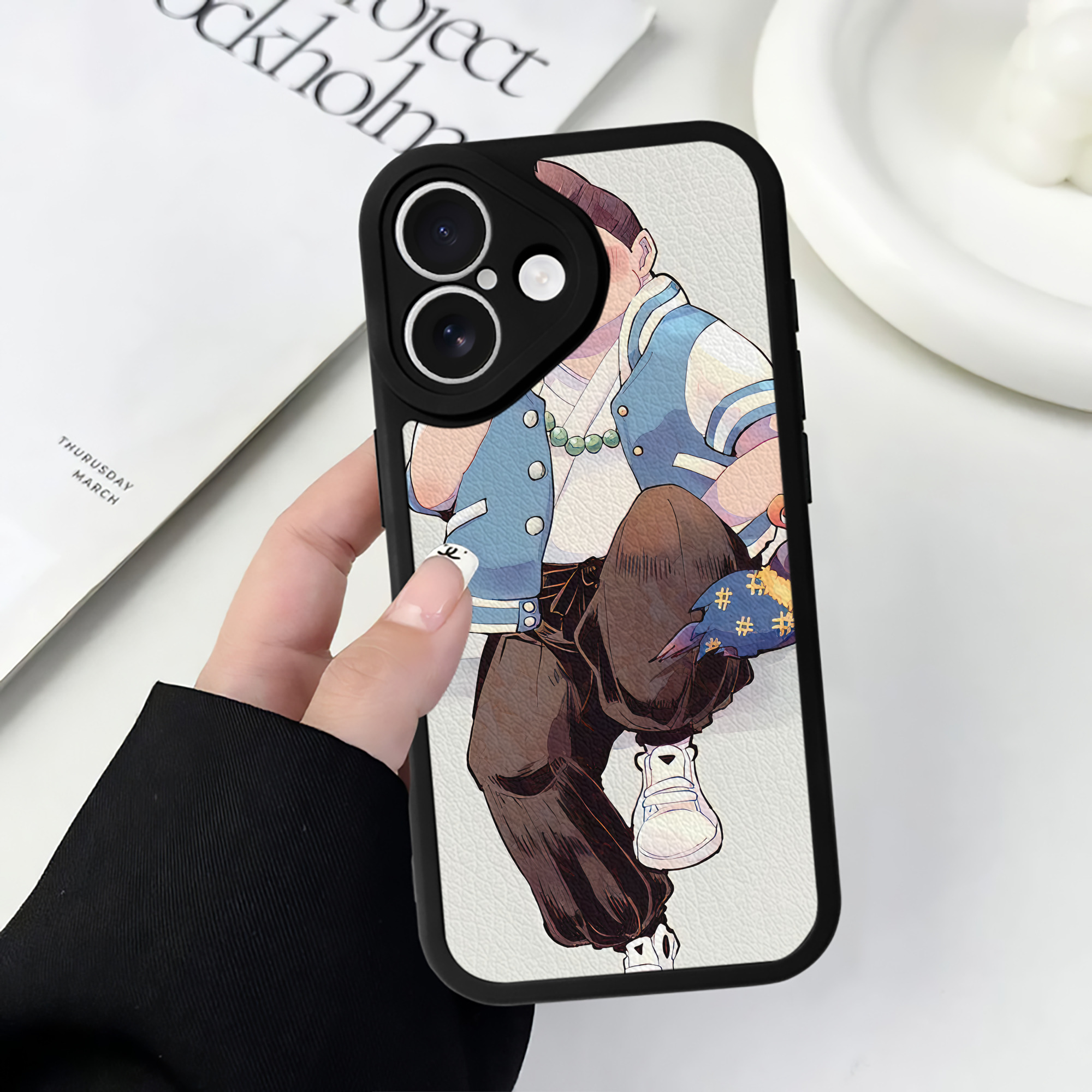 （画像用） 妖怪ウォッチ Yo-kai Watch 【iPhone 16シリーズ対応】シリコンスマホケース（レザー調） 材質：シリコン